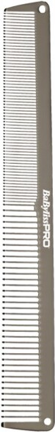 Grzebień metalowy BaByliss Pro grafitowy 19 cm (3030050162318) - obraz 1