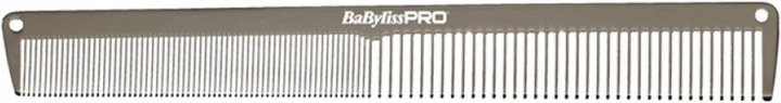 Grzebień metalowy BaByliss Pro grafitowy 19 cm (3030050162318) - obraz 3