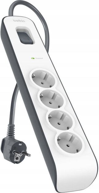 Мережевий фільтр Belkin Surge Protectors 4 розетки (BSV400VF2M-V2) - зображення 1
