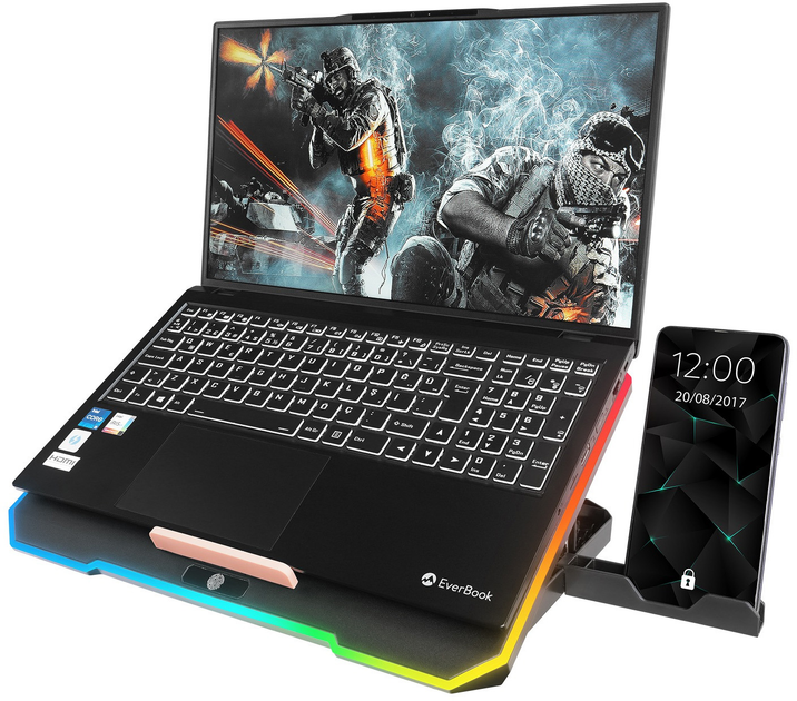Підставка для ноутбука Rampage S48 FREEZ Black (S48FREEZ-BLACK) - зображення 7