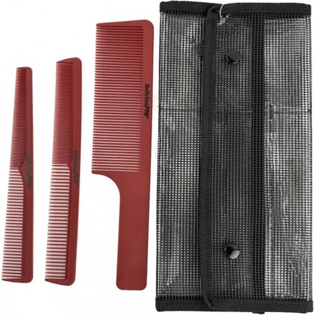 Набір гребінців BaByliss Pro Set Of 3 Barber Combs 3 шт (3030050185546) - зображення 2
