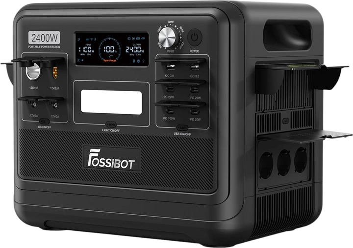 Stacja ładowania Fossibot F2400 / 2400W / 2048 Wh / LiFePO4 Black (6976133247671) - obraz 4
