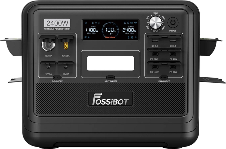 Stacja ładowania Fossibot F2400 / 2400W / 2048 Wh / LiFePO4 Black (6976133247671) - obraz 5