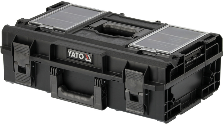 Ящики для інструментів YATO 3 шт на колесах з телескопічною ручкою 585х425х810 мм (YT-09161) - зображення 7