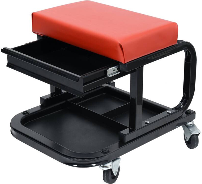 Taboret na kółkach YATO ze skrzynką 440 x 360 x 390, mm 150 kg (YT-08791) - obraz 2