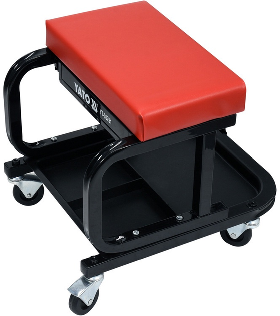 Taboret na kółkach YATO ze skrzynką 440 x 360 x 390, mm 150 kg (YT-08791) - obraz 3