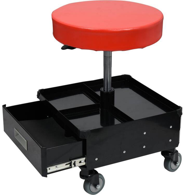 Taboret na kółkach YATO z 3 szufladami, 380 x 380 x 450-560 mm, 150 kg (YT-08795) - obraz 3