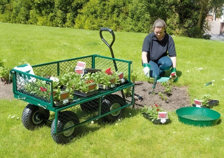 Wózek ogrodowy ModernHome by Multistore MultiGarden 200 kg otwierane burty - obraz 13