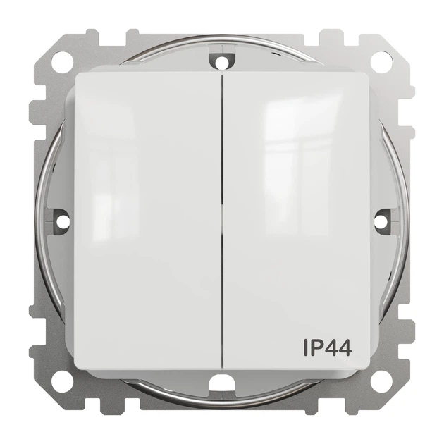 Вимикач двоклавішний Schneider Electric Sedna Design IP44 білий SDD211105 - Фото 3 Вимикач двоклавішний Schneider Electric Sedna Design IP44 білий SDD211105 - зображення 3