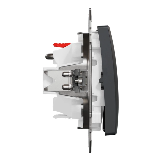 Вимикач для жалюзі кнопковий Schneider Electric Sedna Design з електронним блокуванням чорний SDD114114 - зображення 4