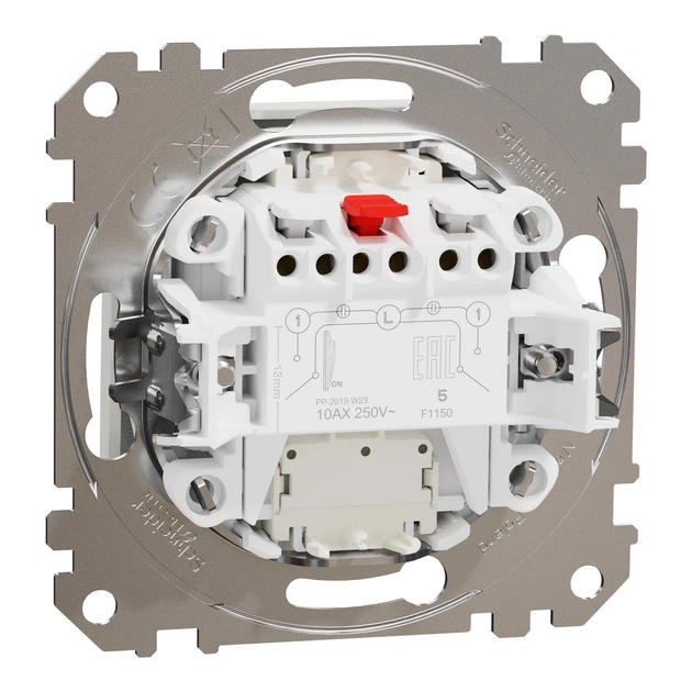 Выключатель двухклавишный Schneider Electric Sedna Design с подсветкой белый SDD111105L - изображение 8