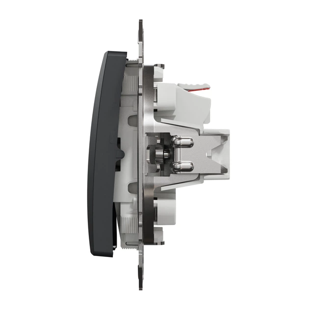 Кнопочный выключатель одноклавишный Schneider Electric Sedna Design чёрный SDD114111 - изображение 4