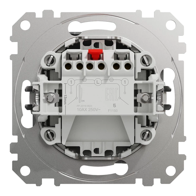 Выключатель двухклавишный Schneider Electric Sedna Design алюминий SDD113105 - изображение 8