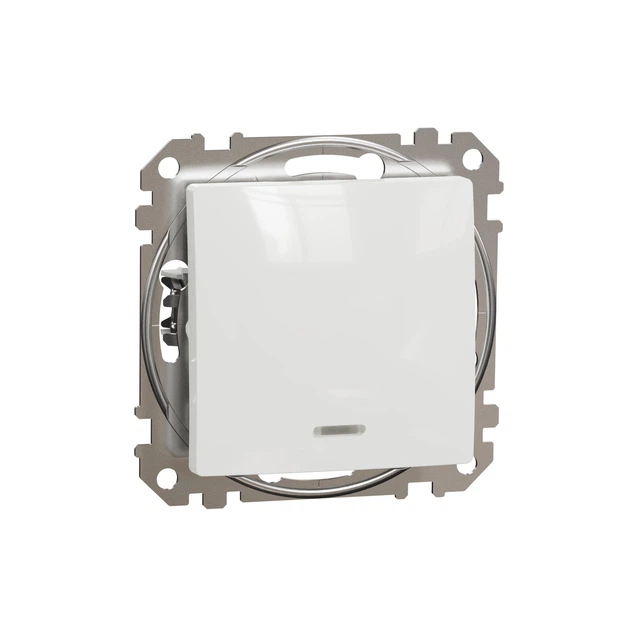 Выключатель одноклавишный Schneider Electric Sedna Design с подсветкой белый SDD111101L - Фото 1 Выключатель одноклавишный Schneider Electric Sedna Design с подсветкой белый SDD111101L - изображение 1