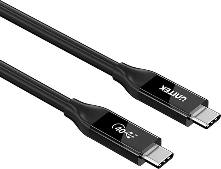 Kabel Unitek USB4 USB-C PD 100W 40 Gbps 8K 2 m Black (C14100ABK01-2M) - obraz 5