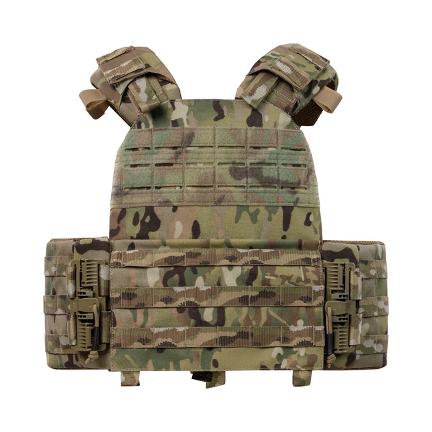 Плитоноска КРУК, система быстрого сброса. Molle. Цвет Мультикам. - изображение 2