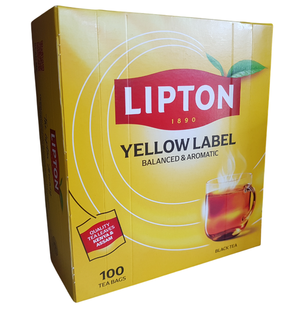 Чай Lipton Yellow Label 100 пакетиков чёрный без добавок и ароматизаторов - изображение 3