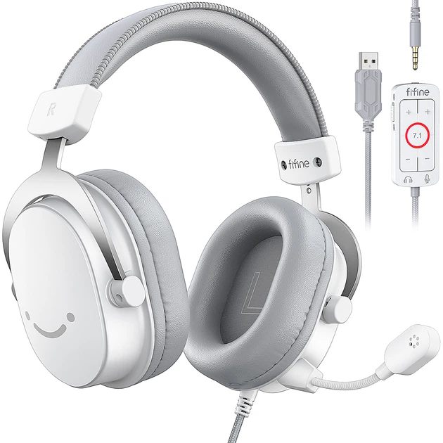 Fifine H9W Gaming (7.1 CH) — ігрова гарнітура з віртуальним 7.1 Surround - зображення 4