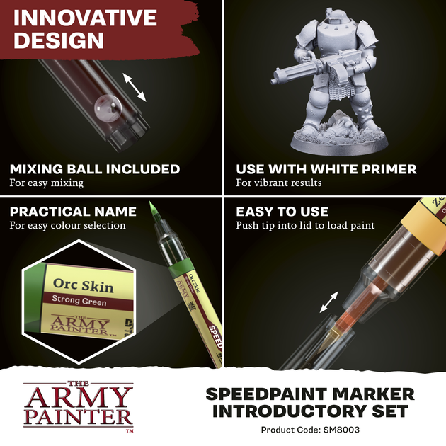 Початковий набір The Army Painter Speedpaint 2.0 - Marker - Introductory Set (5713799800311) - зображення 5