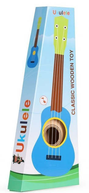 Gitara ukulele dla dzieci EcoToys 4 struny MF019F NATURAL (5903769975815) - obraz 8