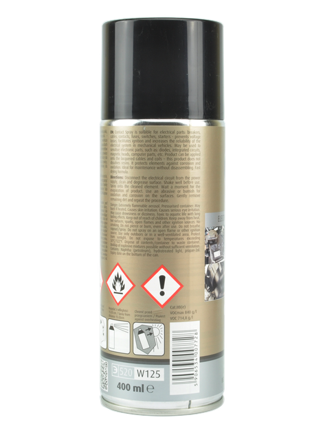 Очиститель контактов K2 Contact Spray аэрозоль 400 мл (W125) - изображение 3