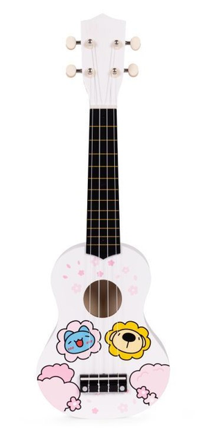 Gitara ukulele dla dzieci EcoToys 4 struny MF019G (5905817007172) - obraz 1
