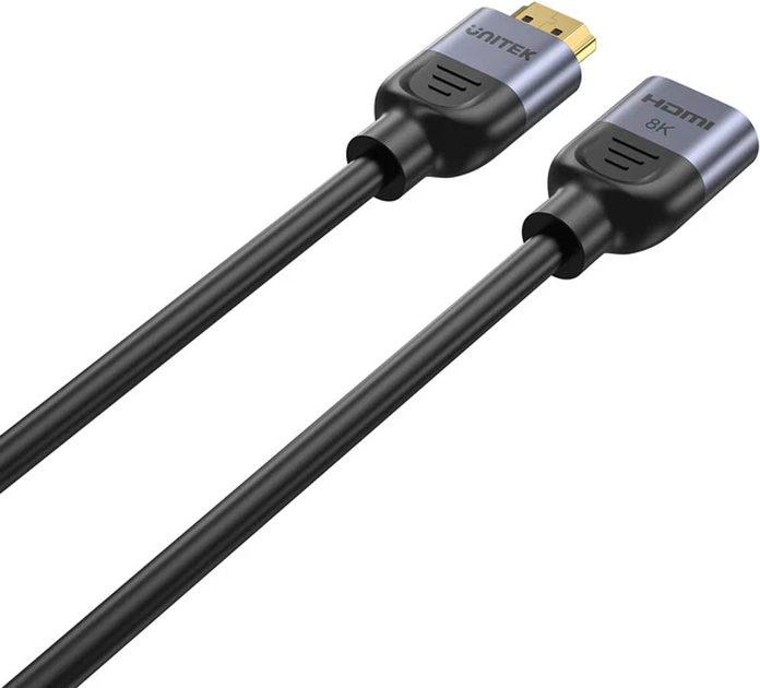 Kabel przedłużacz Unitek Ultra Stream 8K HDMI Extension Cable 0.5 m Black (C11091AGY01-0.5M) - obraz 3