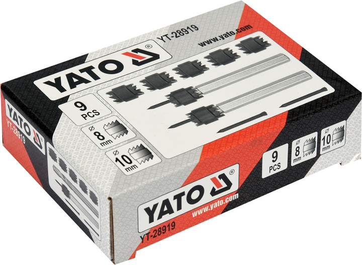 Zestaw rozwiertaków do zgrzewów punktowych Yato YT-28919 8 mm/10 mm (5906083061370) - obraz 3