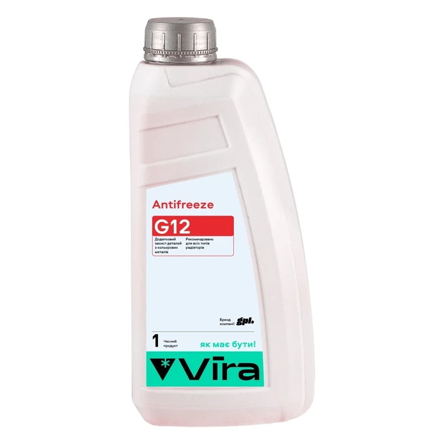 Рідина охолоджувальна Vira Antifreeze G12 -40 °C антифриз червоний 1 кг (VI0040) - зображення 4