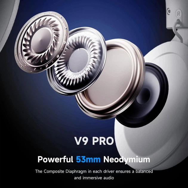 Беспроводные наушники Mchose V9 Pro White BT/2.4G - изображение 3
