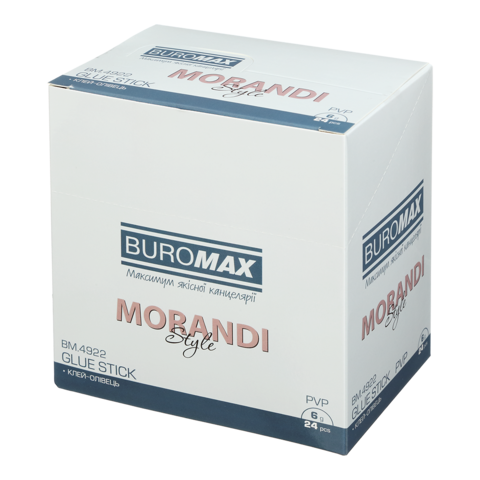 Клей-олівець 6г BUROMAX 4922 MORANDI STYLE PVP (24) /BM.4922/ - Фото 3 Клей-олівець 6г BUROMAX 4922 MORANDI STYLE PVP (24) /BM.4922/ - изображение 3