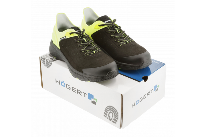 Напівчеревики робочі низькі SAUTEN O1 FO SR чорний жовтий hi-vis 45 Hogert (HT5K579-45) - зображення 2