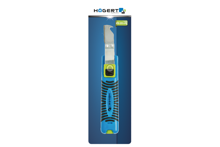 Съемник изоляции с регулируемым лезвием для кабеля Hogert HT1P189 - изображение 2