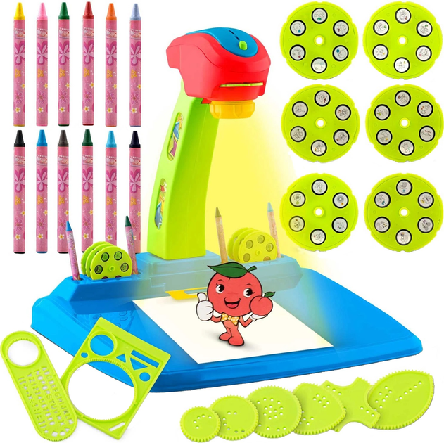 Projektor do nauki rysowania Ricokids 772000 Niebieski (5903890613013) - obraz 1