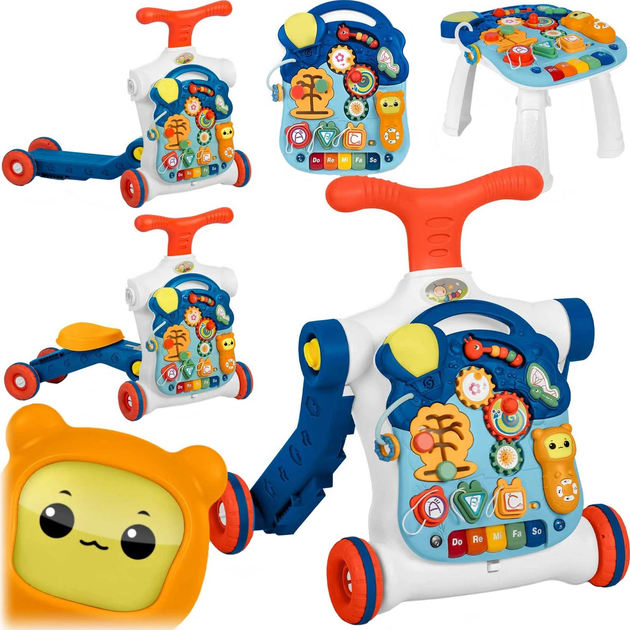 Stolik edukacyjny Ricokids 5 w 1 781900 Niebieski (5903890610289) - obraz 1