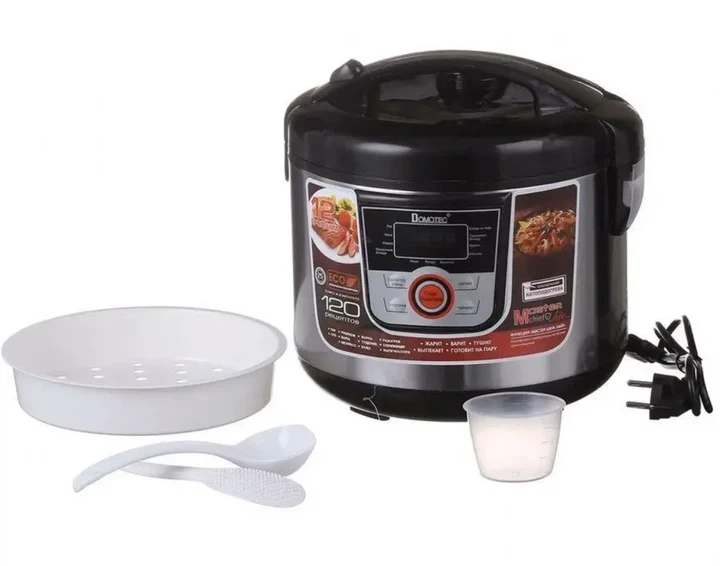 Мультиварка Domotec MS-7726 12 программ 5L 1500W Silver (3_06720) - изображение 2