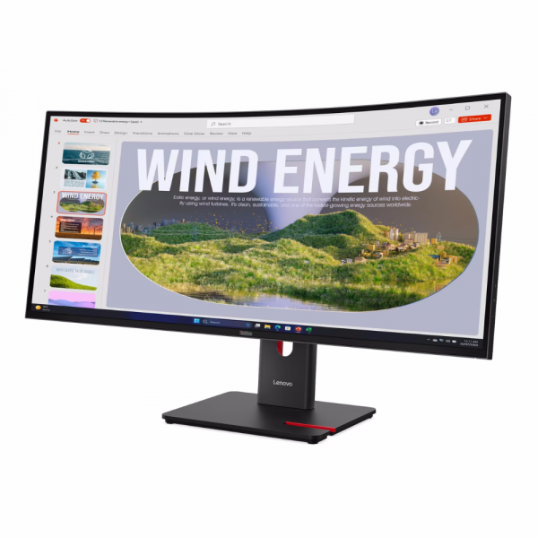 LENOVO 34" 21:9 va вигнутий рк монітор, 3440х1440, 120 Гц , 4 мс, hdr, 1xHDMI 2.1/1xDP 1.4/3xUSB 3.2/1xUSB-C t34wd-40 - Фото 3 LENOVO 34" 21:9 va вигнутий рк монітор, 3440х1440, 120 Гц , 4 мс, hdr, 1xHDMI 2.1/1xDP 1.4/3xUSB 3.2/1xUSB-C t34wd-40 - изображение 3