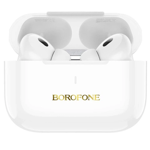 Беспроводные Bluetooth наушники с микрофоном Borofone BW59 Plus Вакуумные TWS наушники c активным шумоподавлением ANC BT5.3, 30/300mAh, до 4 часов работы White - изображение 7