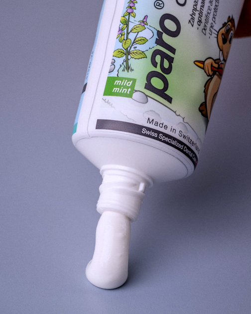 Pasta do zębów Paro Swiss Amin Kids z organicznym fluorem bez SLS 75 ml (7610458026670) - obraz 3