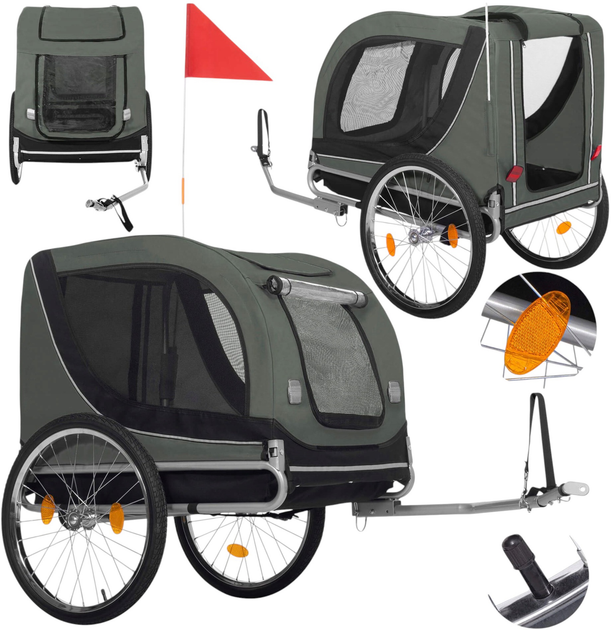 Przyczepka rowerowa dla psa Springos HA5259 (5907719476278) - obraz 7