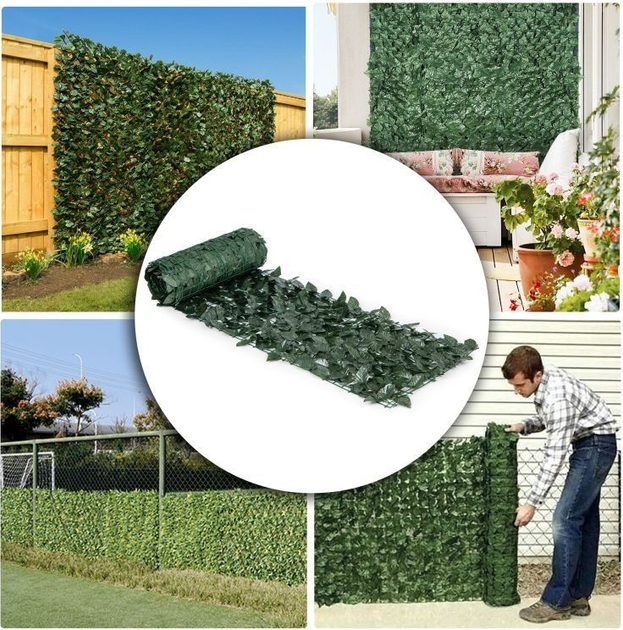 Siatka maskująca ModernHome by Multistore z bluszczu 500 x 150 cm 3 szt. - obraz 9