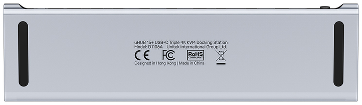 Przełącznik KVM Unitek uHUB15+ USB-C Triple 4K (D1106AGY01) - obraz 6