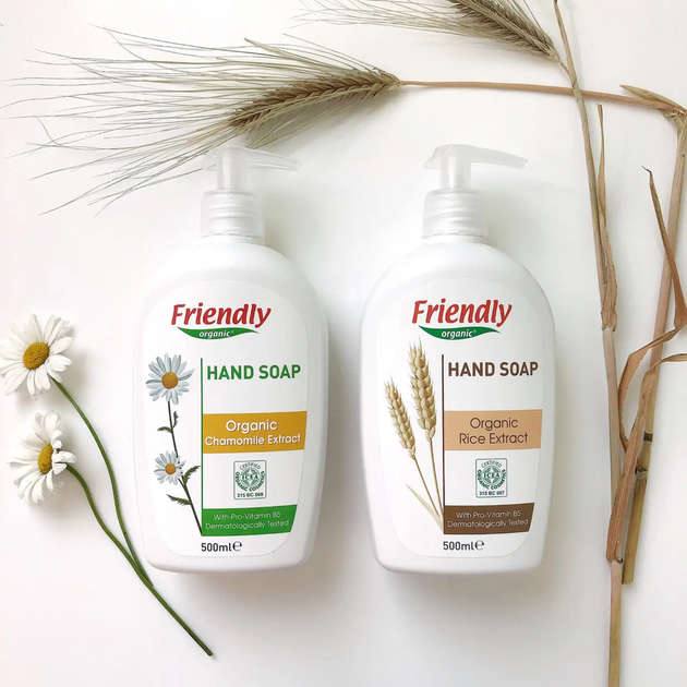 Органическое жидкое мыло для рук с экстрактом риса Friendly Organic 500 мл - изображение 8
