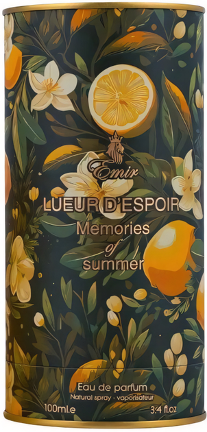 Парфумована вода унісекс Paris Corner Emir Lueur d'EsPoir Memories of Summer 100 мл (6239518796318) - зображення 3
