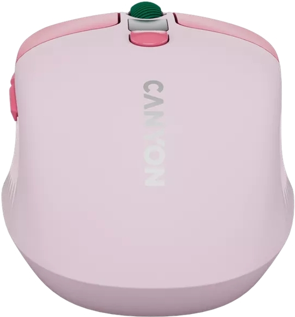 Mysz Canyon MW-26 LCD Silent Wireless/Bluetooth Pink (CNS-CMSW26P) - obraz 9
