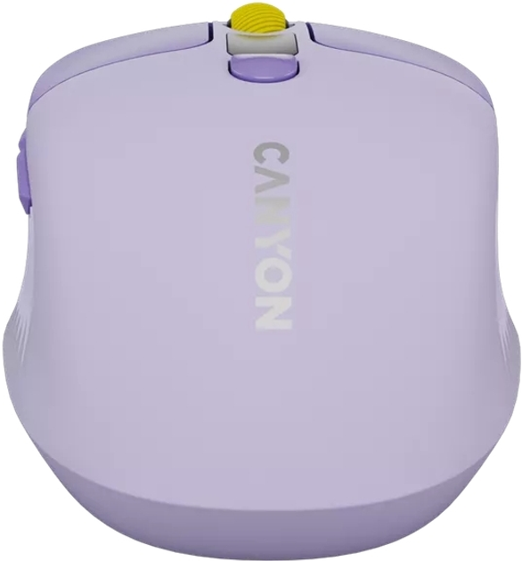 Миша Canyon MW-26 LCD Silent Wireless/Bluetooth Violet (CNS-CMSW26V) - зображення 9