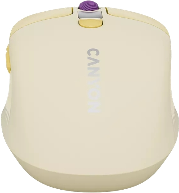 Mysz Canyon MW-26 LCD Silent Wireless/Bluetooth Yellow (CNS-CMSW26Y) - obraz 8