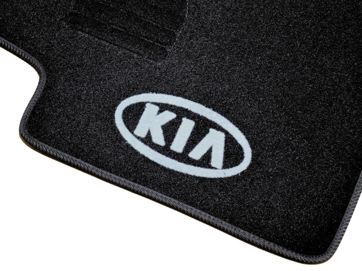 Ворсовые коврики в салон авто AVTM на для KIA CERATO SD 04-08 5шт КИА Церато черные АМ0015732 - изображение 2