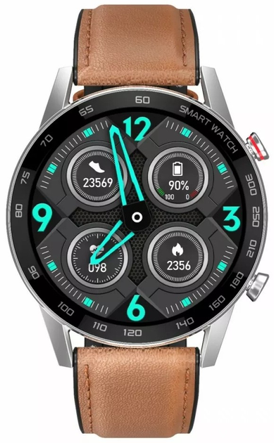 Смарт-годинник Oromed Smartwatch ORO Smart Fit 4 Brown (5907763679960) - зображення 3
