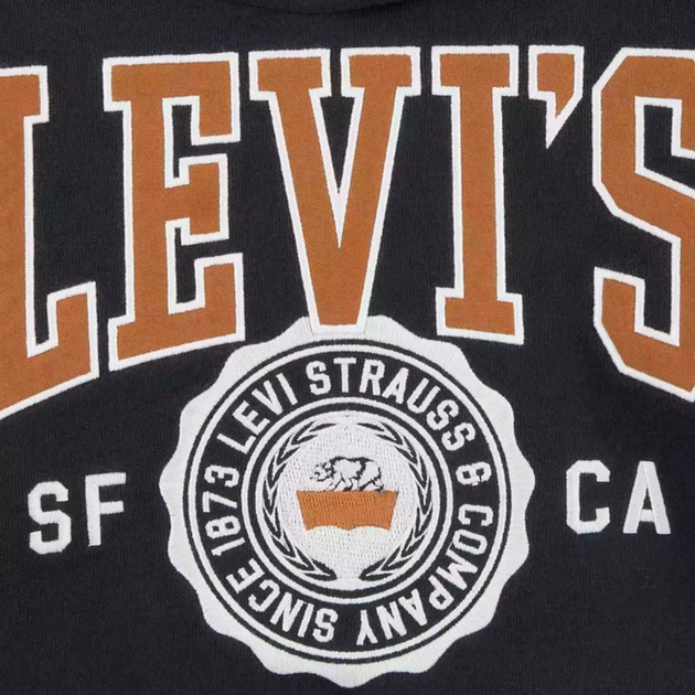 Детское теплое худи на флисе для девочки Levi`s 836551329 92 см Серое (1159842084) - изображение 3